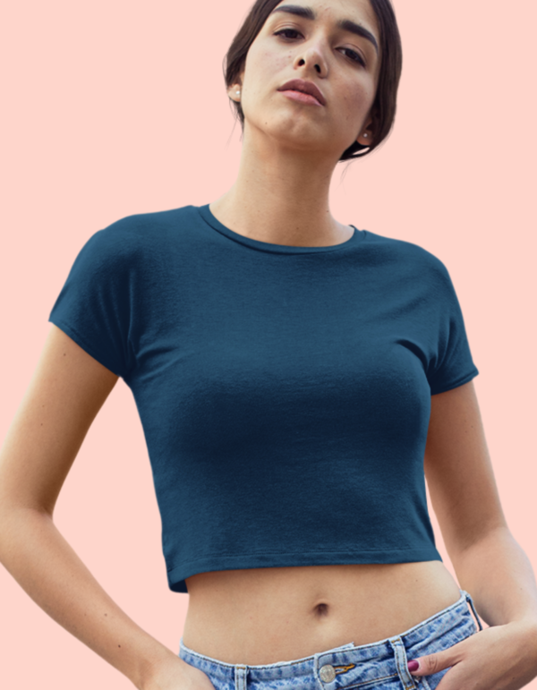 Round Neck Crop Tops for Women - Image 4