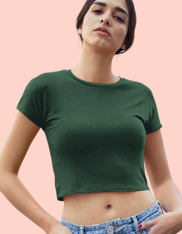 Round Neck Crop Tops for Women - Image 3