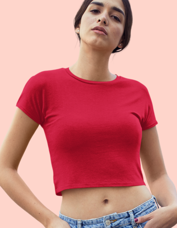 Round Neck Crop Tops for Women - Image 2