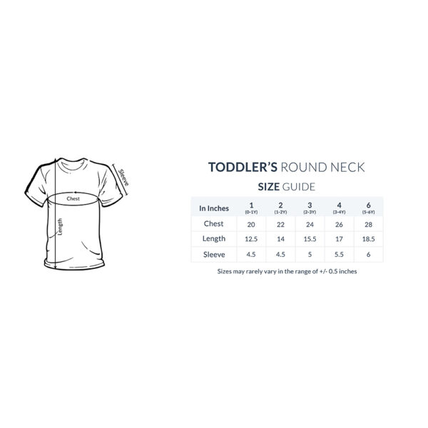 Half Sleeve Round Neck T-Shirt for Toddlers - Image 2