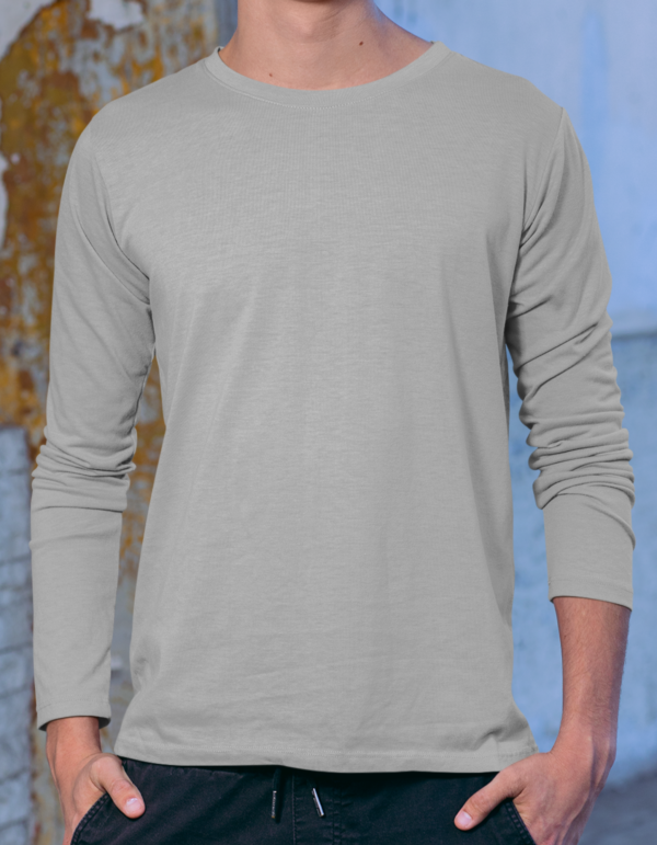 Full Sleeve Solid T-Shirt - Image 2