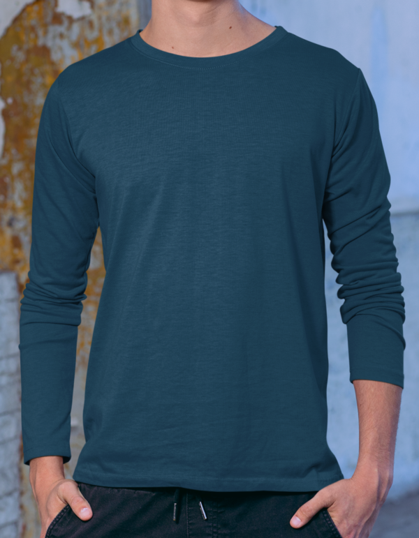 Full Sleeve Solid T-Shirt - Image 3