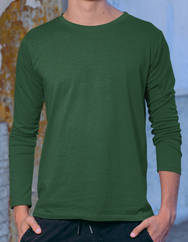 Full Sleeve Solid T-Shirt - Image 4