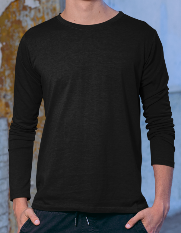 Full Sleeve Solid T-Shirt - Image 5