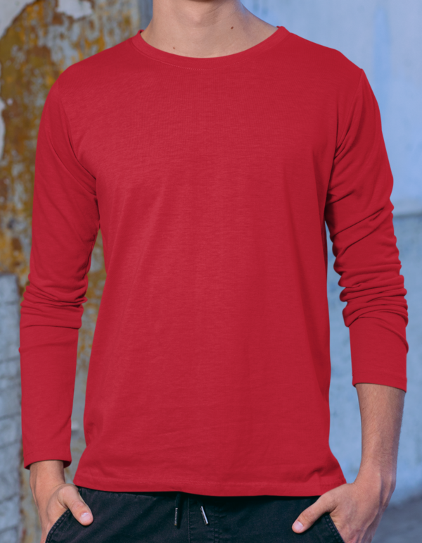 Full Sleeve Solid T-Shirt - Image 6