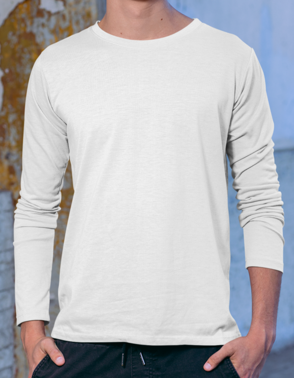 Full Sleeve Solid T-Shirt - Image 7