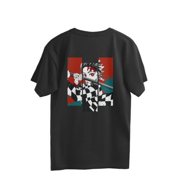 Tanjiro Abstract Art Oversized T-shirt - Image 2