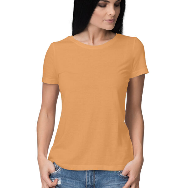 Women's Round Neck Plain T-Shirt - Image 15