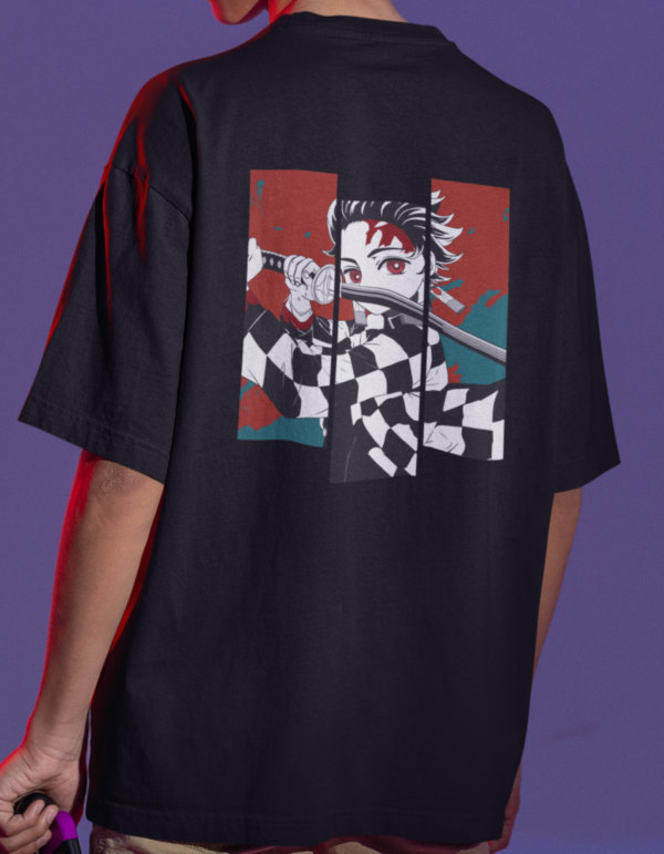 Tanjiro Abstract Art Oversized T-shirt