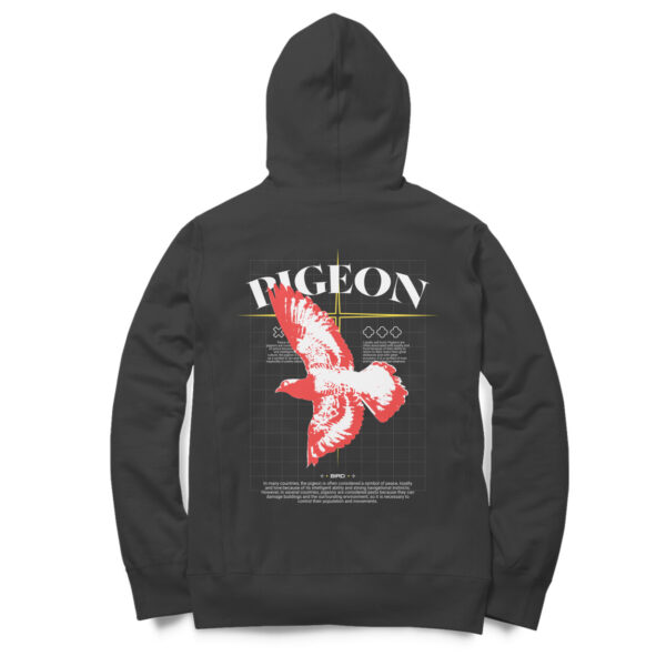 Pigeon Graphic Hoodie - Image 2