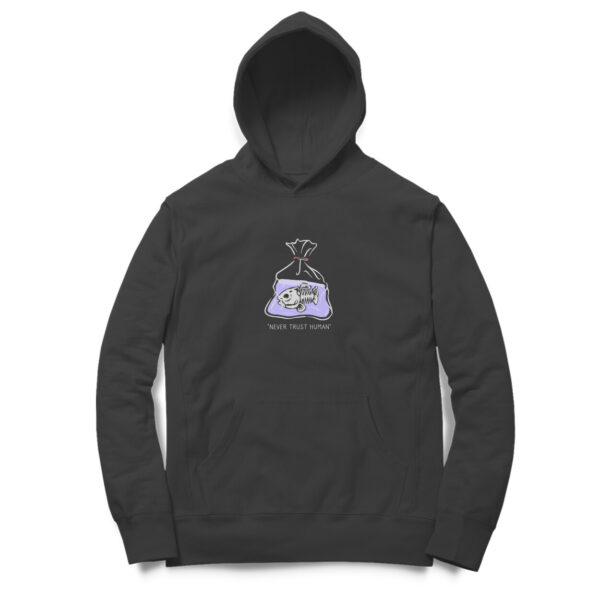 Never Trust Human Hoodie - Image 2