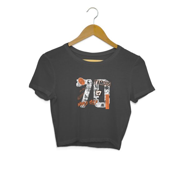 Retro ’70’ Crop Top for Women - Image 2