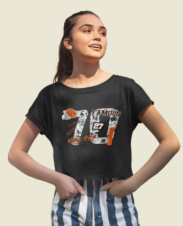 Retro ’70’ Crop Top for Women