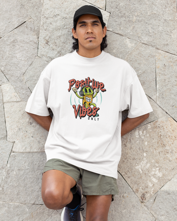 Positive Vibes Oversized T-Shirt for Men